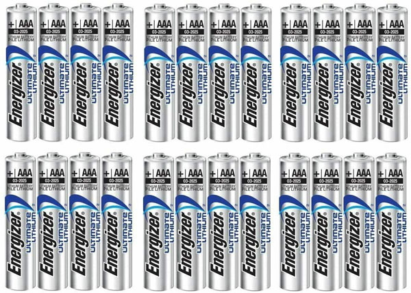 Energizer Ultimate Lithium AAA Batteries, 24 Batteries